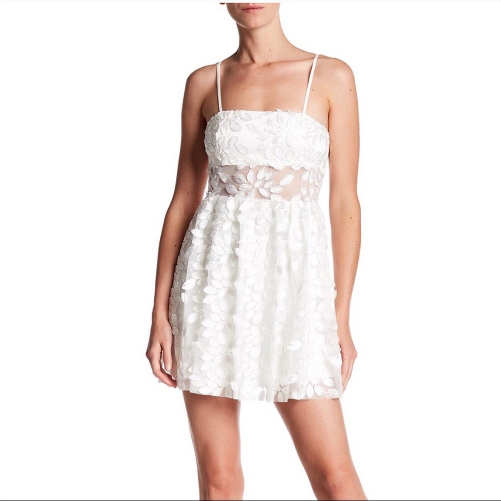 Jay Godfrey White Appliqué Mini Dress 6